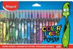 Maped Set de stilouri cu vârf de fetru, 2, 8 mm, lavabil, MAPED Color`Peps Monster 24 culori diferite (845401)
