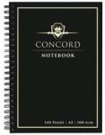 Concord Caiet cu spirală, A5, cu linii, 70 de pagini, CONCORD, negru (8959-CON)