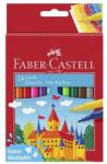 Faber-Castell Set de pixuri cu vârf de fetru, FABER-CASTELL, 24 de culori diferite Castle (554202)