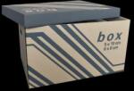 Fornax Recipient de arhivare cutie de carton cu capac 52x35x30cm, cu capac detașabil separat cu încuietoare Fornax (A-403404)