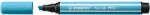 STABILO Ascuțitoare de creioane din oțel inoxidabil, 1-5 mm, vârf tăiat, STABILO "Pen 68 MAX", albastru azuriu (768/57)