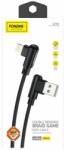 Foneng Cablu USB înclinat pentru Lightning Foneng X70, 3A, 1m (negru) (X70 iPhone)
