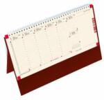 TopTimer Kalendart 2024 C051 carnețel de notițe burgundia galben hârtie calendar de birou în picioare (24C510T-002)