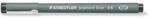 STAEDTLER Fetru de cerneală, 0, 6 mm, STAEDTLER "Pigment Liner 308", negru (308 06-9)