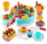Kik Set accesorii bucatarie pentru copii, Tort aniversar, Plastic, +3 ani, Multicolor (KX9746) Bucatarie copii