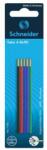 Schneider Inserție stilou cu bilă, 0, 5 mm, SCHNEIDER "Take 4", 4 culori diferite (77290)