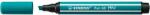 STABILO Ascuțitoare de creioane din oțel inoxidabil, 1-5 mm, vârf tăiat, STABILO "Pen 68 MAX", albastru turcoaz (768/51)