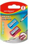 Keyroad Topor cu 1 gaură metalică 2 buc/blister Keyroad Metal colorat Culori mixte (KR971864)