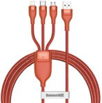 Baseus USB 3in1 Flash Series, micro USB / Lightning / USB-C, 5A, 1.2m (orange) (CA1T3-07) - 24mag