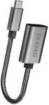 Dudao adapter cable OTG USB 2.0 to micro USB gray (L15M) (6970379618363)