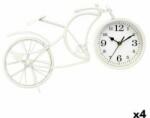 Gift Decor Stolní hodiny Bicicletă Alb Metal 40 x 19, 5 x 7 cm (4 Unități)