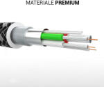 Lemontti Cablu Quick Charge MFI Lightning la Type-C Gri 1.5m (PD, impletitura nylon)-T. Verde 0.1 lei/buc (LEMCTLMFIGR) - 24mag