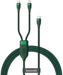 Baseus Flash Series 2-in-1 Cable USB-C to USB-C / Lightning 100W 1.2m Verde (026895) - 24mag