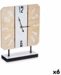 Gift Decor Stolní hodiny Alb Metal Lemn MDF 22 x 28 x 7 cm (6 Unități)