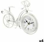 Gift Decor Stolní hodiny Bicicletă Alb Metal 33 x 22, 5 x 4, 2 cm (4 Unități)