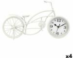 Gift Decor Stolní hodiny Bicicletă Alb Metal 42 x 24 x 10 cm (4 Unități)