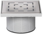 Styron Magasító, rozsdamentes Mozaik ráccsal, 150×150 mm, szürke (STY-505-MOZAIK)