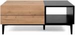 Finori nola 55a kézműves tölgyszínű és fekete dohányzóasztal (441189) - pepita