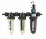 CINTROPUR TRIO UV előszűrő + sterilizáló UV lámpa + aktív szén szűrő 3/4 vagy 1"-os csatlakozóval
