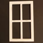 QX Fa dekorálható ablakkeret 14x23cm fehér (317321)