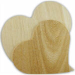 ÉnSzobrom Fa talp - szív forma, ívelt - natúr (kis szobrokhoz) (BT-5997412712957)