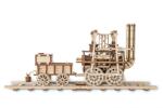 EWA Puzzle 3D, Locomotiva cu vagonul cu carbune, EWA, lemn, 325 piese