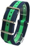  Curea de ceas Nato Albastru si Verde 20mm 22mm N50 (N50)