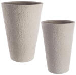 Bizzotto Két bézs beton kerti edény készlet Bizzotto Stonet 60/70 cm (BI-0790550)