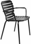 Zuiver Fekete fém kerti szék ZUIVER VONDEL karfával (1700004)