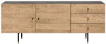 Woodman Tölgy komód Woodman Jugend fém talppal 180 x 48 cm (222215001162)