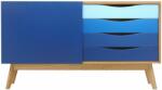 Woodman Kék tölgy komód Woodman Avon 128 x 42 cm (178215001002)