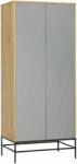 Woodman Szürke tölgyfa szekrény Woodman Mia fém talppal 80x55 cm (208475140132)