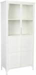 White Label Fehér fém vitrin WLL Miya 150 x 68 cm (4100073)