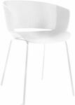Kave Home Fehér műanyag kerti szék Kave Home Yeray (LF-CC6096S05)