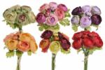  Buchet ranunculus 6 fire+ 3 boboci din flori artificiale (3692)