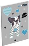 Lizzy Card We Love Dogs Woof papírfedeles notesz A7 (20246)