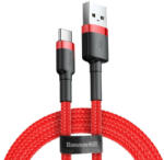 Baseus Cafule Cable Durable Nylon Braided Wire USB / USB-C QC3.0 3A 0, 5M red (CATKLF-A09)