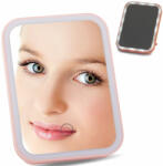 InnovaGoods Led-es smink kozmetikai tükör, többféle fokozatú fénnyel, pink színben (ZE-VER-prak-24039)