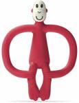 Matchstick Monkey Monkey Teether jucărie pentru dentiție perie 2 in 1 Red 1 buc