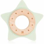 Kikkaboo Silicone and Wood Teether Star гризалка Mint