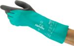 Ansell Manusi antistatice din nitril cu protectie chimica si rezistente la taiere AlphaTec 58-735, verde/gri, marimea 7, Ansell 869337