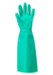 Ansell Manusi antistatice din nitril cu protectie chimica AlphaTec Solvex 37-185, verde, marimea 9, Ansell 838867