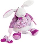 Doudou Iepuraș de pluș Activity Doll Lapin Cerise Doudou et Compagnie cu oglindă și zornăitoare roz 30 cm în ambalaj cadou de la 0 luni (DC2705)