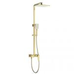 Inter Ceramic Душ система със смесител, пита, слушалка и шлаух ICT 6891BRUSH GOLD, Inter Ceramic (6891BRUSH GOLD)