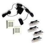 Venezia Rejtett LED világítás faliszekrényhez - 2 modul + 4 fénypont - kék