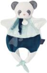 Doudou Plüss panda kesztyűbáb Doudou Amusette 3in1 Doudou et Compagnie kék 30 cm 0 hó-tól (DC3824)