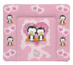  Babastar puha pelenkázó lap 85*75 cm - pingvinek rózsaszín