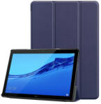 Huawei Mediapad T5 10 (10.1), mappa tok, Trifold, sötétkék - tok-shop