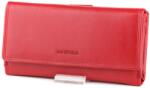La Scala piros női bőr pénztárca (ADN-452,DCO-452 RED)
