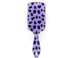 Global Fashion Perie pentru păr, dreptunghiulară, imprimeu leopard, mov